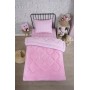 ETE HOMETEX TEK KİŞİLİK LÜX WELSOFT YORGAN BİSİKLET PEMBE 155X215CM 8696474231865